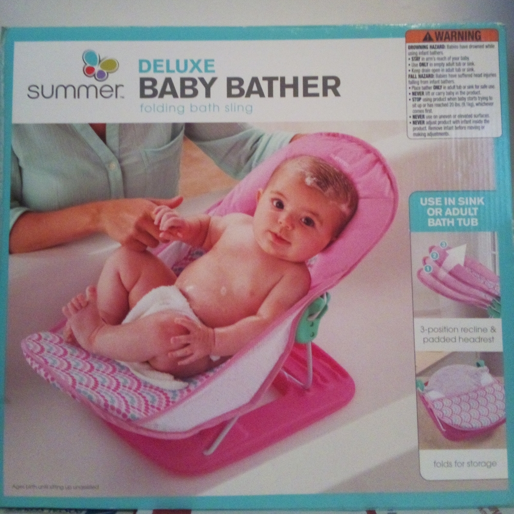 Summer, Deluxe Baby Bather, Folding Bath Sling
